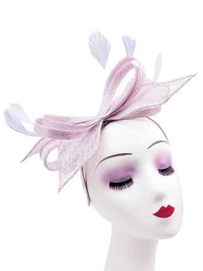 Women's Sinamay Loops Bow Fascinator Headband Clip Alice band Hat Weddings Races Royal Ascot Prom