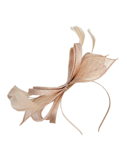 Women's Sinamay Loops Bow Fascinator Headband Clip Alice band Hat Weddings Races Royal Ascot Prom