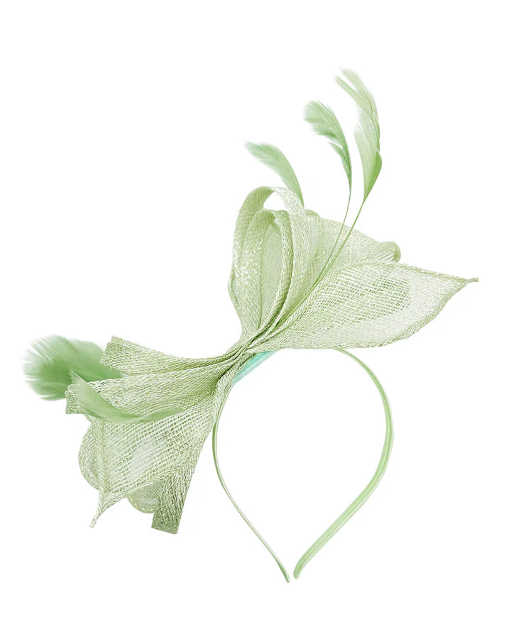 Women's Sinamay Loops Bow Fascinator Headband Clip Alice band Hat Weddings Races Royal Ascot Prom