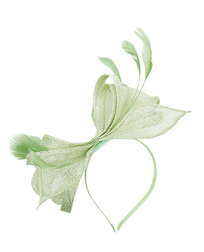 Women's Sinamay Loops Bow Fascinator Headband Clip Alice band Hat Weddings Races Royal Ascot Prom