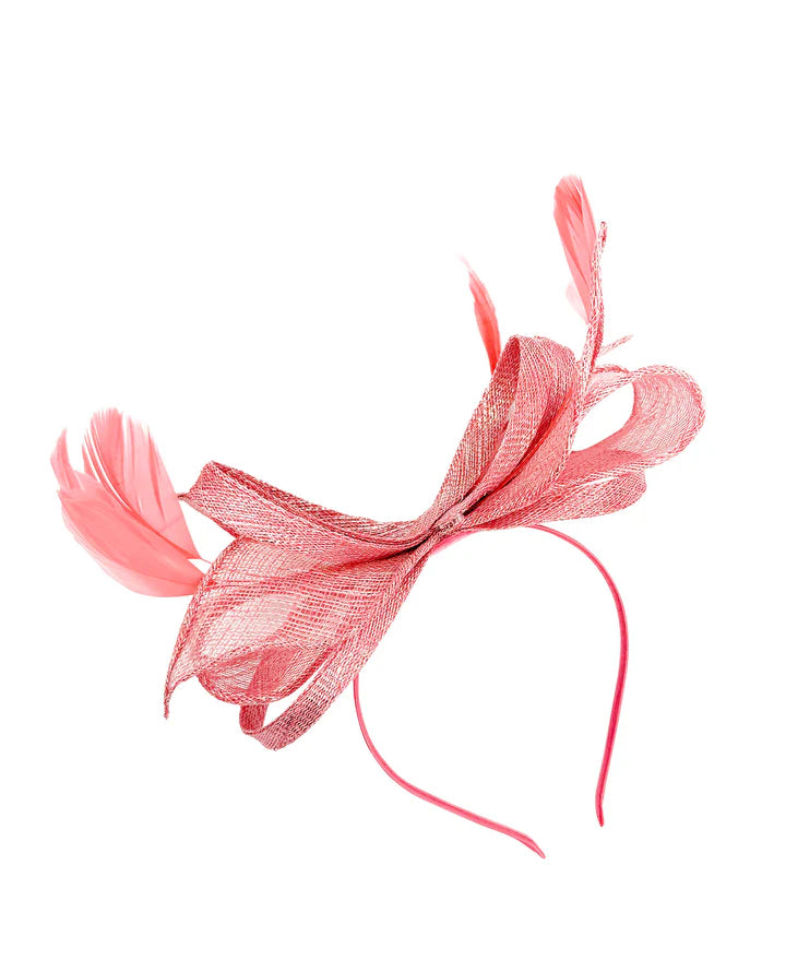 Women's Sinamay Loops Bow Fascinator Headband Clip Alice band Hat Weddings Races Royal Ascot Prom