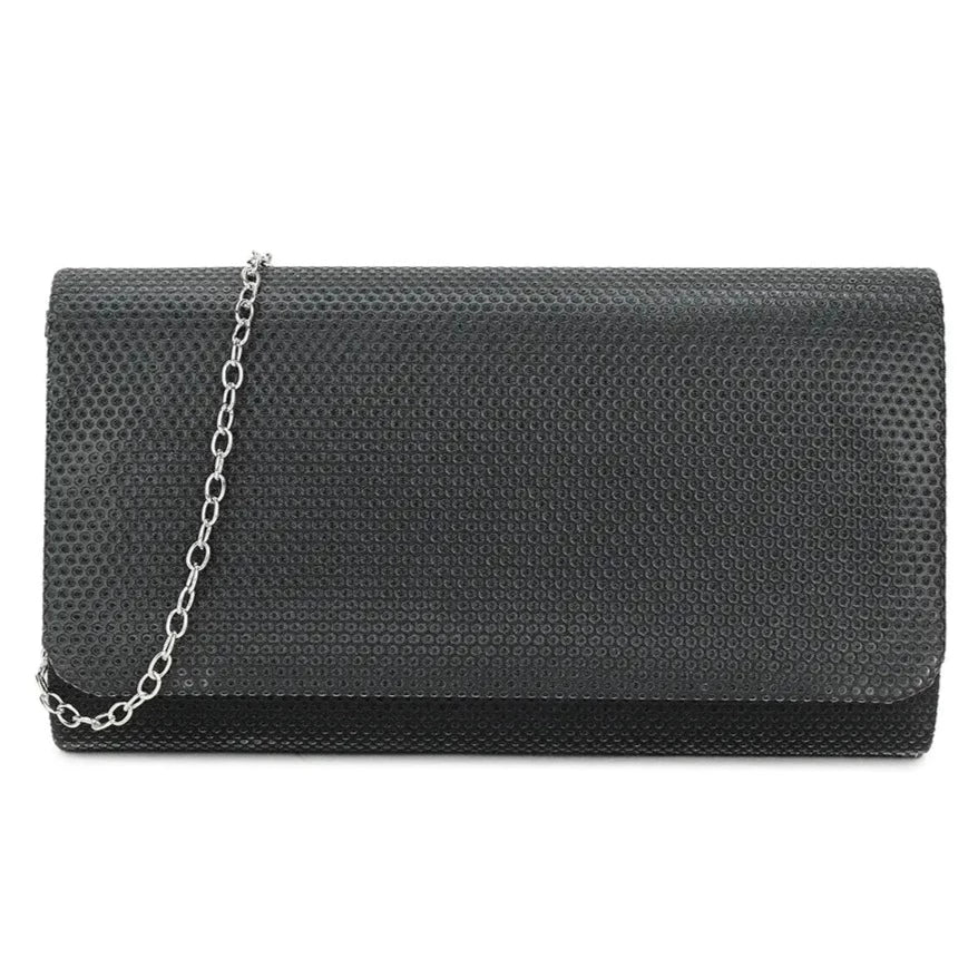 Ladies Glitter Clutch Bag Women's Shoulder Chain Wedding Prom Evening Handbag