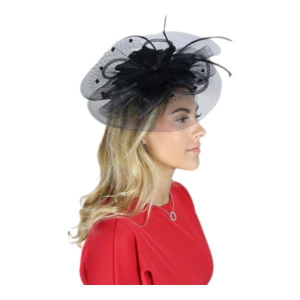 Large Weddings Fascinator Women's Headband Clip Hat Races Royal Ascot & Parties