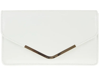 Women's Glossy Patent Leather Envelope Clutch Bag Evening Wedding Party Handbag