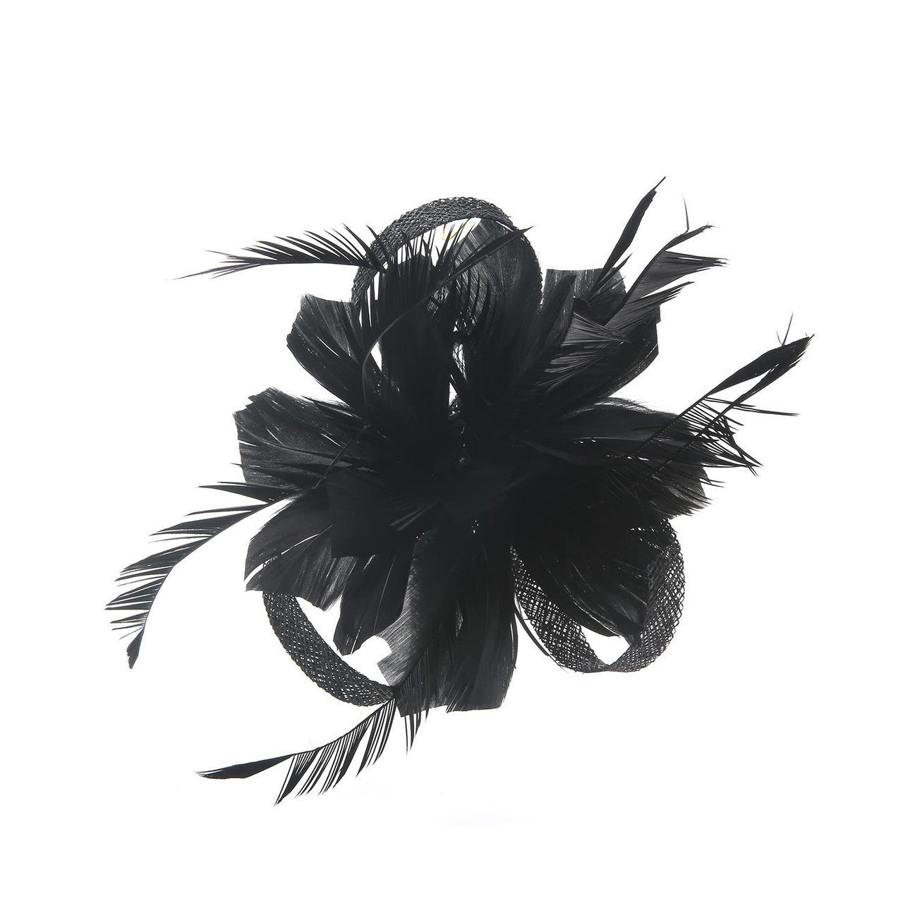 Small Flower Fascinator Hair Clip Feathers Mini Top Hat Wedding Royal Ascot Race