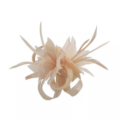 Small Flower Feather Fascinator Hair Clip Headpiece Wedding Hat Ladies Day Proms Party Race Royal Ascot