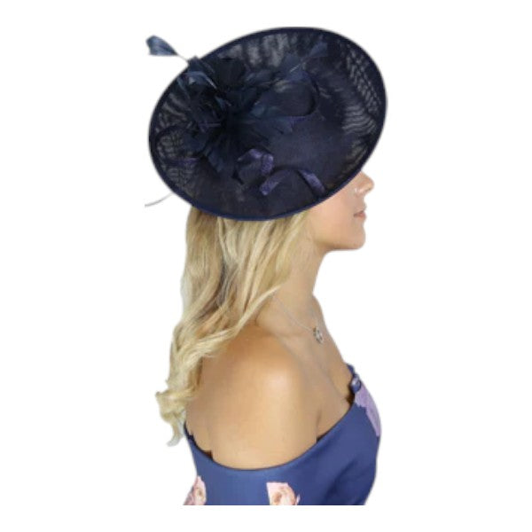 Women's Large Wedding Fascinator Headband Clip Hair Hat Ladies Day Races Royal Ascot UK