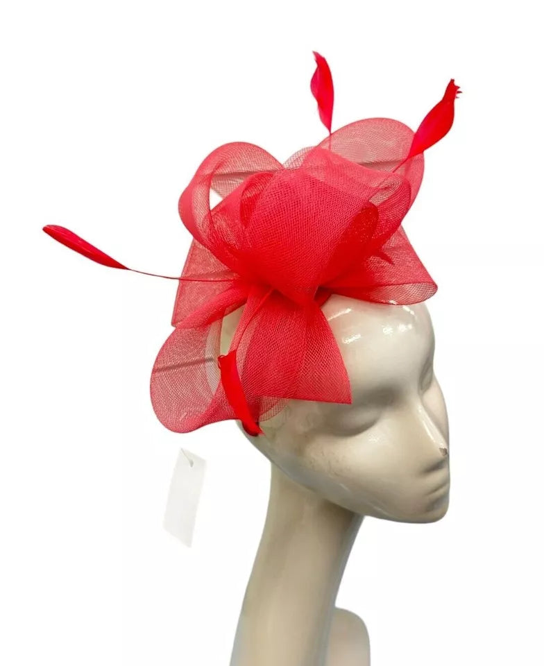 Feather Looped Fascinator Headband Clip Alice Band Ladies Day Weddings Races Royal Ascot