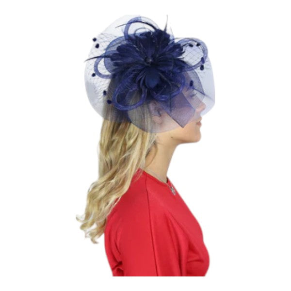 Large Weddings Fascinator Women's Headband Clip Hat Races Royal Ascot & Parties