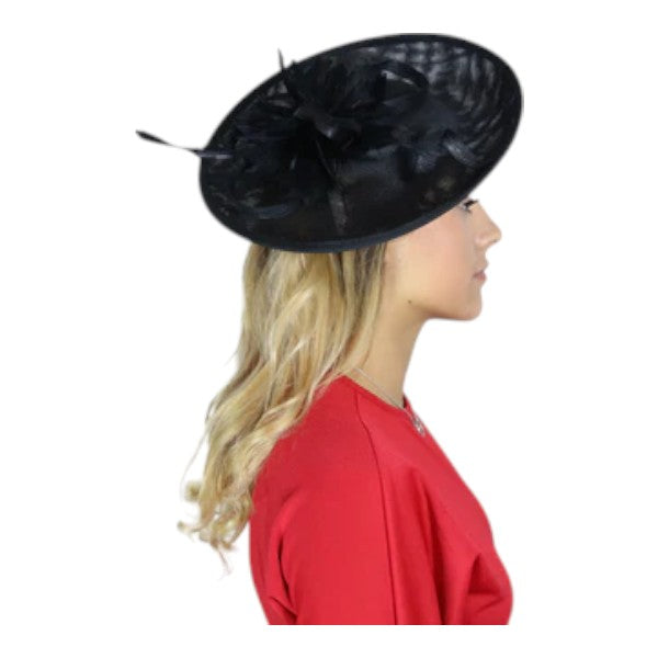 Women's Large Wedding Fascinator Headband Clip Hair Hat Ladies Day Races Royal Ascot UK