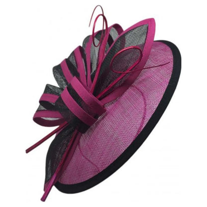 Women's Fascinator Headband Hatinator Clip Large Hat Weddings Races Royal Ascot