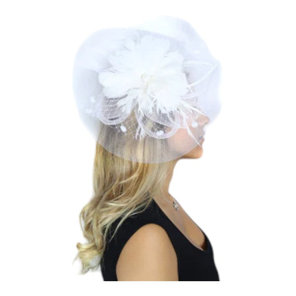Large Weddings Fascinator Women's Headband Clip Hat Races Royal Ascot & Parties