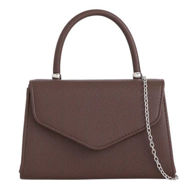 Women Plain Tote Style Faux Leather Clutch Bag Top Handle Evening Wedding Party Handbag