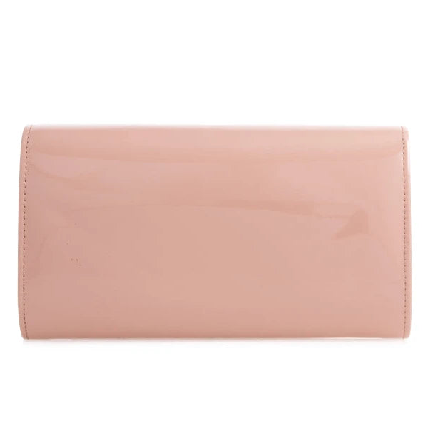 Women Plain Patent Envelope Clutch Bag party wedding