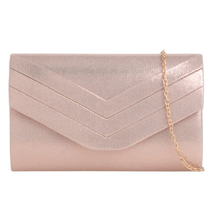 Ladies Faux Suede Envelope Clutch Bag Evening Party Prom Handbag For Women
