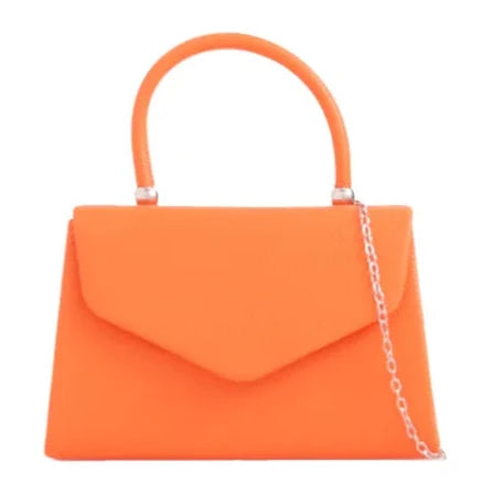 Plain Tote Style Top Handle Clutch Bag