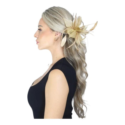 Elegant Small Flower Feathers Fascinator Hair Clip/Pin Ladies Day Wedding Party Prom Races Royal Ascot