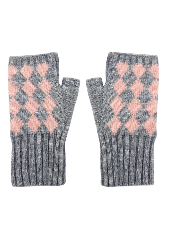 Women's Fingerless Gloves Winter Warm Soft Cosy Knitted Wrist Warmers Gloves