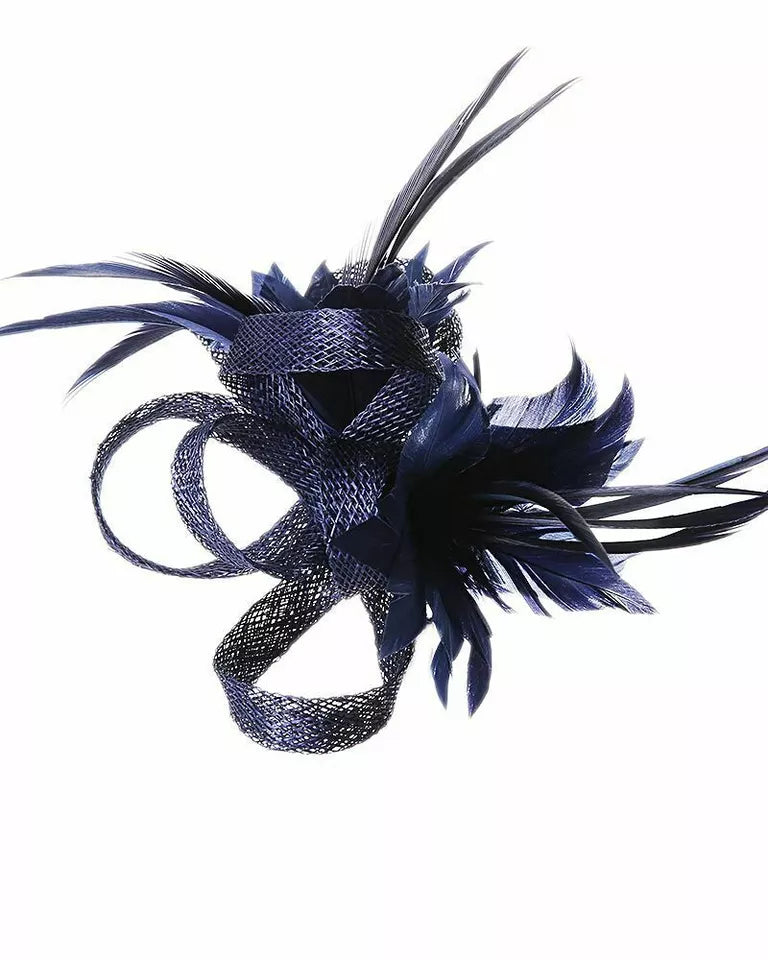 Small Flower Feather Fascinator Hair Clip Headpiece Wedding Hat Ladies Day Proms Party Race Royal Ascot