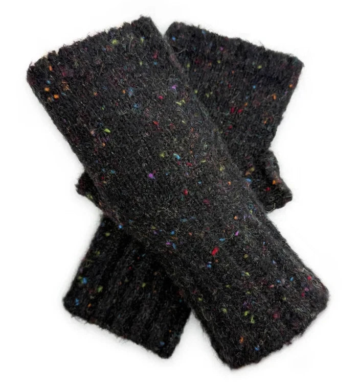 Women's Fingerless Gloves Wool Blend Winter Soft Knitted Wrist Warmers Gloves