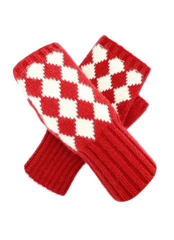 Women's Fingerless Gloves Winter Warm Soft Cosy Knitted Wrist Warmers Gloves
