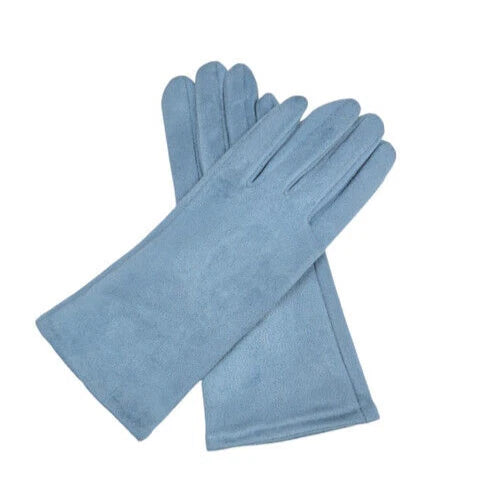 Women Plain Gloves Solid Colour Soft Cozy Warm Faux Suede Gloves  Fleece Touch Screen Gloves
