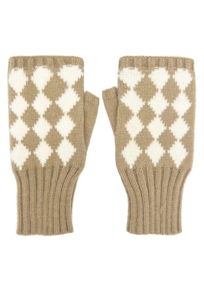 Women's Fingerless Gloves Winter Warm Soft Cosy Knitted Wrist Warmers Gloves