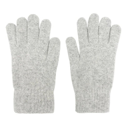 Women  Elegant Soft Plain Winter Gloves Thermal Warm Soft Fleece Lined Ladies Plain Knitted Gloves