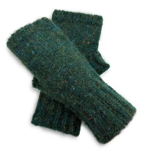 Women's Fingerless Gloves Wool Blend Winter Soft Knitted Wrist Warmers Gloves