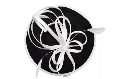 Satin Loops Hatinator Wedding Fascinator Headband Clip Circle Hat Races Royal Ascot