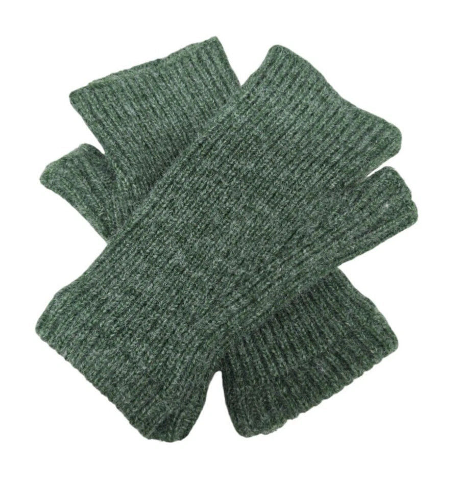 Women's Men Cashmere Wool Gloves Half Finger Fingerless Gloves Thermal Winter Warm Gloves Mittens