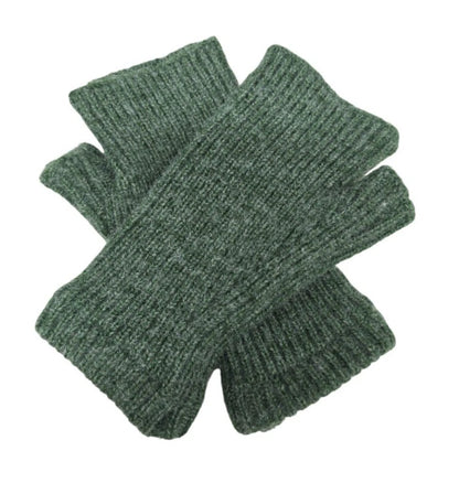 Women's Men Cashmere Wool Gloves Half Finger Fingerless Gloves Thermal Winter Warm Gloves Mittens