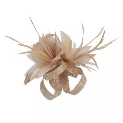 Small Flower Feather Fascinator Hair Clip Headpiece Wedding Hat Ladies Day Proms Party Race Royal Ascot