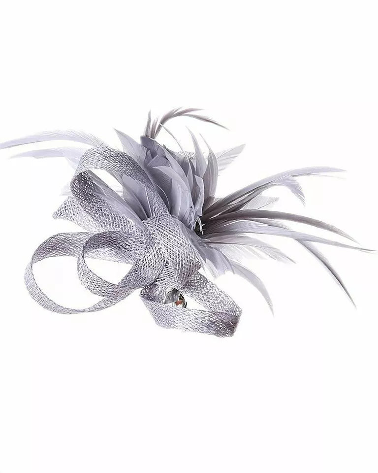 Small Flower Feather Fascinator Hair Clip Headpiece Wedding Hat Ladies Day Proms Party Race Royal Ascot