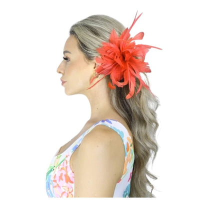 Elegant Small Flower Feathers Fascinator Hair Clip/Pin Ladies Day Wedding Party Prom Races Royal Ascot