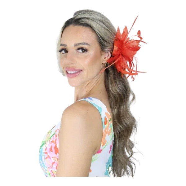 Elegant Small Flower Feathers Fascinator Hair Clip/Pin Ladies Day Wedding Party Prom Races Royal Ascot