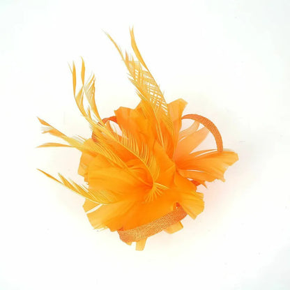 Small Flower Fascinator Hair Clip Feathers Mini Top Hat Wedding Royal Ascot Race