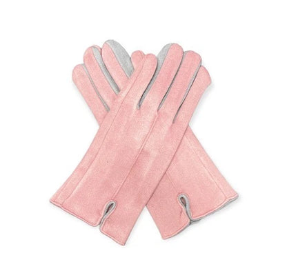 Women's Winter Gloves Fleece Faux Suede Gloves Ladies Warm Gloves Thermal Soft Lined Fashion Gloves