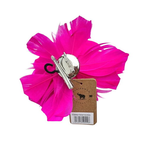 Small Flower Feather Beaded Fascinator Hair Clip Pin Wedding Party Ladies Day Races Royal Ascot