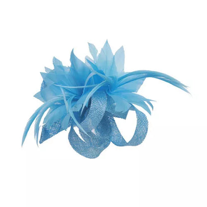 Small Flower Feather Fascinator Hair Clip Headpiece Wedding Hat Ladies Day Proms Party Race Royal Ascot