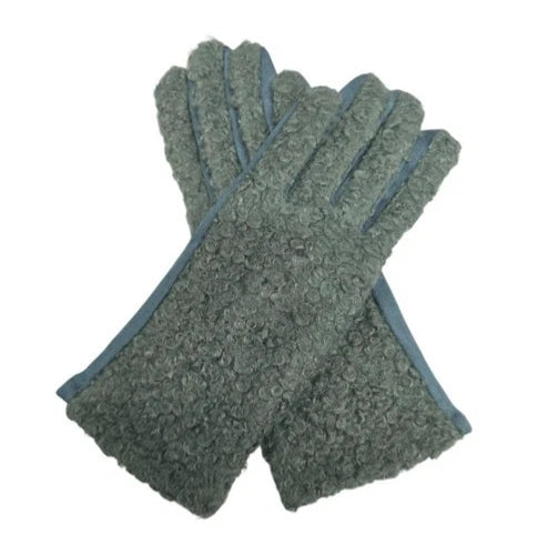 Women's Fashion Gloves Plain Grassy Pattern Soft Warm Winter Gloves Touchscreen