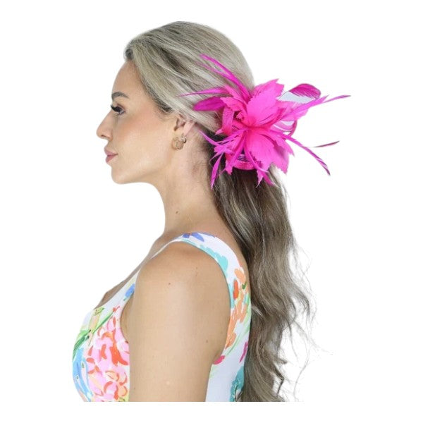 Elegant Small Flower Feathers Fascinator Hair Clip/Pin Ladies Day Wedding Party Prom Races Royal Ascot