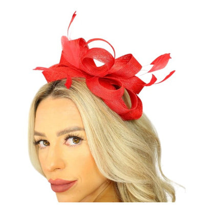 Elegant Looped Wedding Fascinator Clip/Headband Hat Ladies Day Races Royal Ascot UK