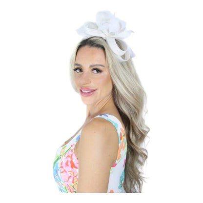 Elegant Looped Wedding Fascinator Clip/Headband Hat Ladies Day Races Royal Ascot UK
