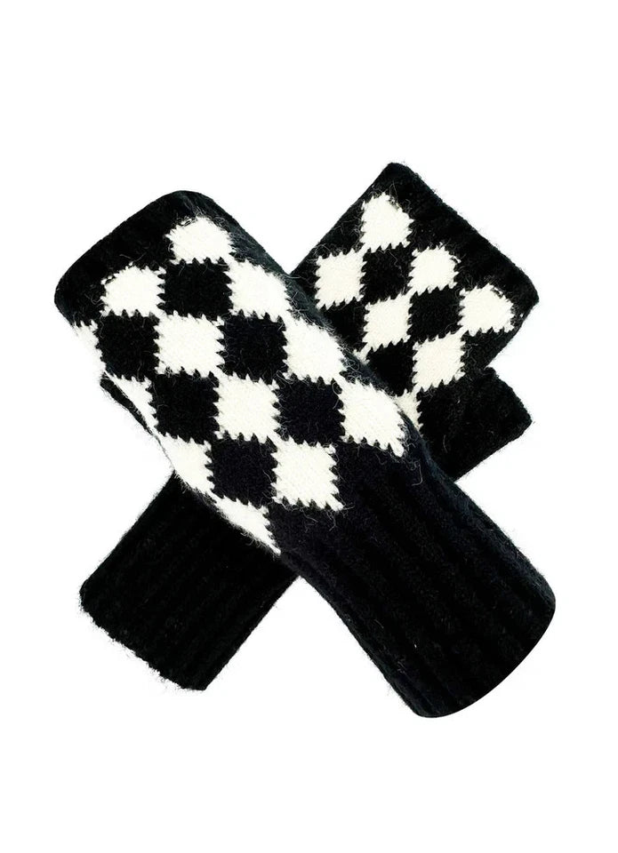Women's Fingerless Gloves Winter Warm Soft Cosy Knitted Wrist Warmers Gloves