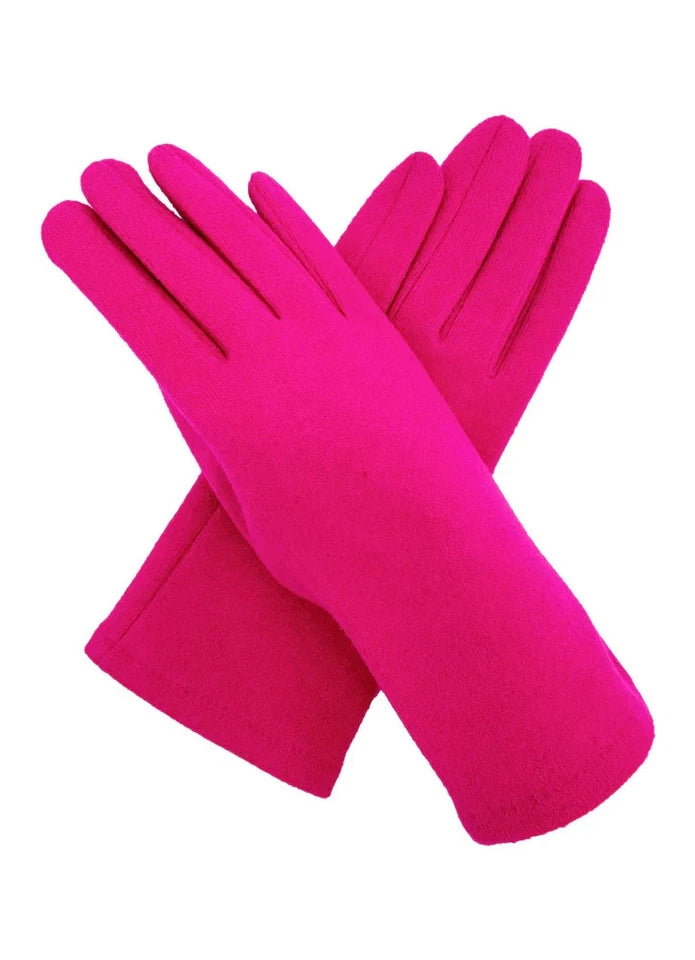 Women Plain Gloves Ladies Solid Colour Soft Cozy Winter Warm Touch Screen Gloves