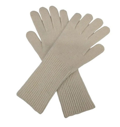 Women's Men's Knit Cashmere Blend Winter Gloves Hand Long Arm Warmers Gloves UK
