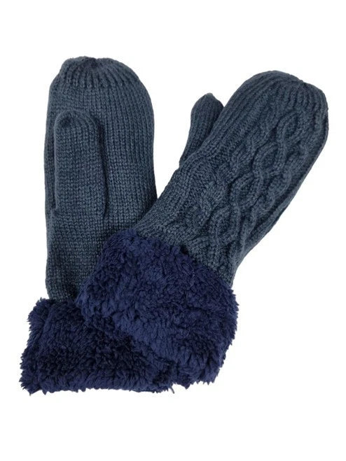 Women's Thicken Woolen Gloves Mittens Ladies Winter Warm Gloves Outdoor Thermal Soft Cosy Gloves
