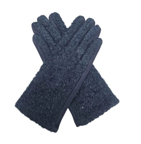Women's Fashion Gloves Plain Grassy Pattern Soft Warm Winter Gloves Touchscreen