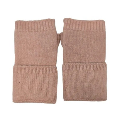 Women Cashmere Blend Soft Warm Gloves Ladies/Girls Winter Fingerless Knit Gloves